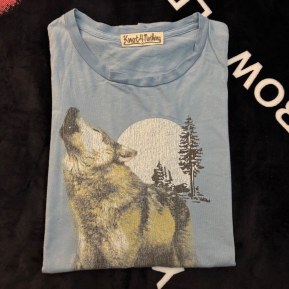 KNOT 4 NOTHING Howling Wolf Moon S/S T-Shirt MEDIUM - Picture 7 of 7